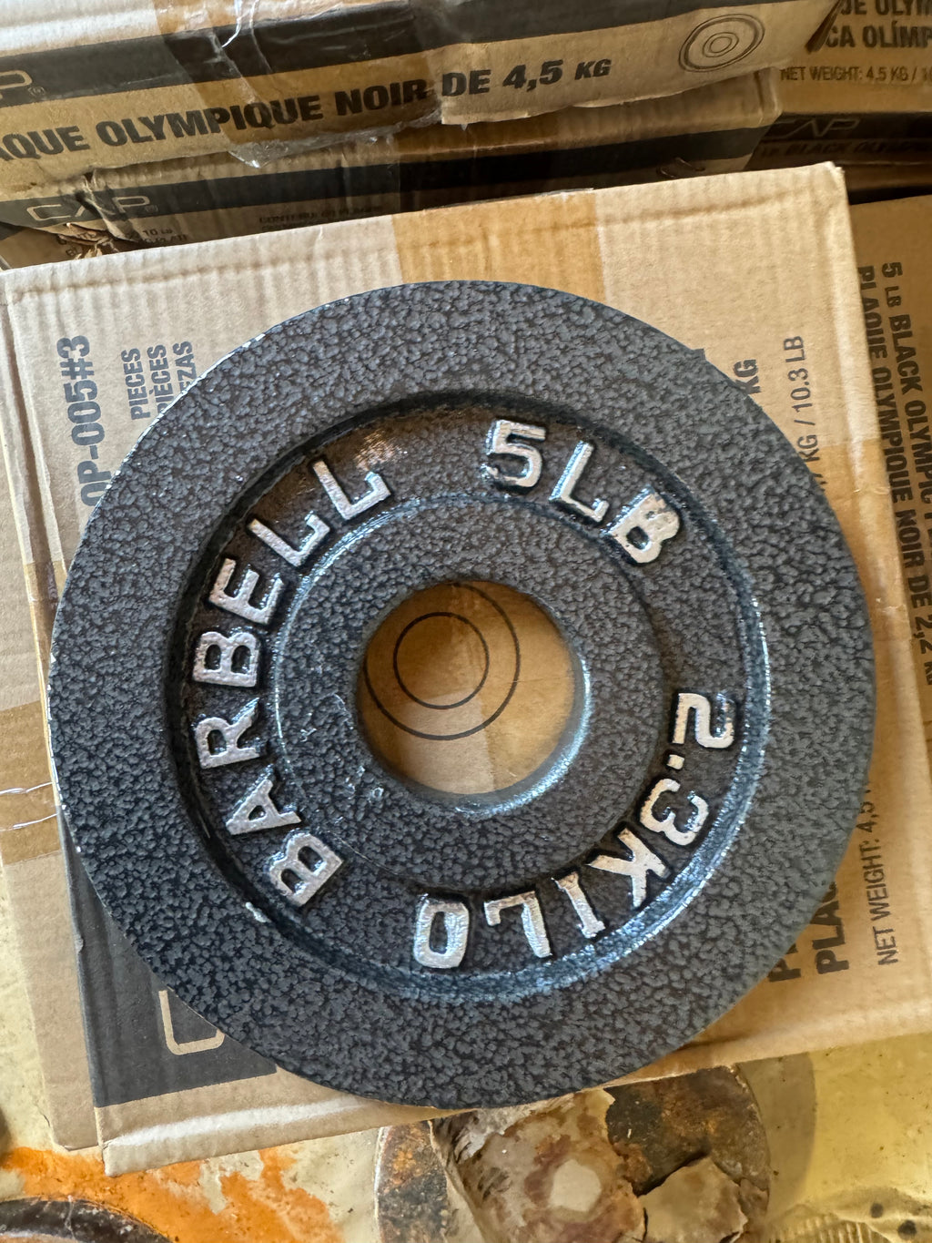 CAP Barbell 5lb Cast Iron Olympic Plate Set