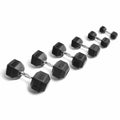 York Rubber Hex 105-125lb Dumbbell Set