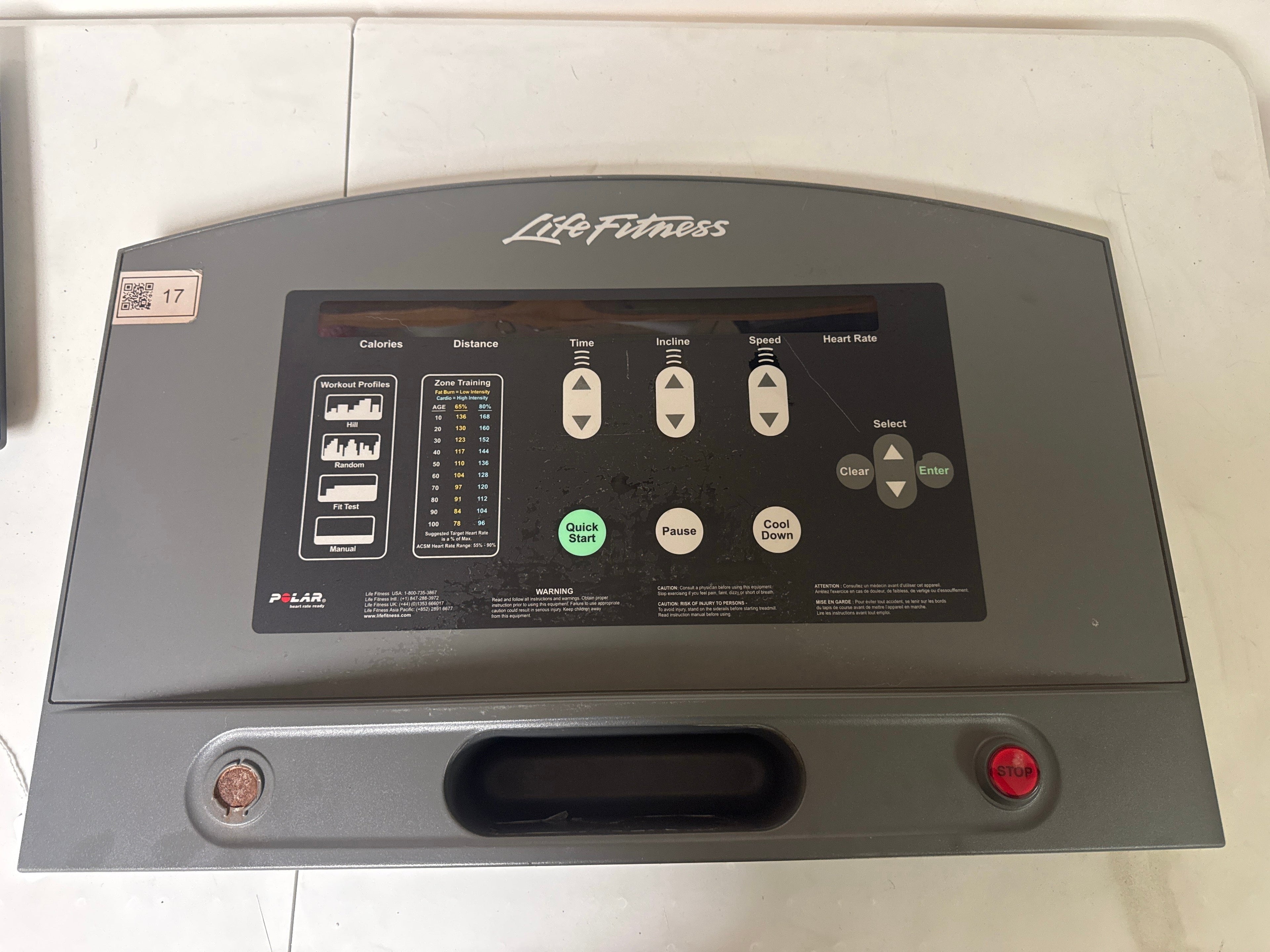 Life Fitness 93T Console Assembly